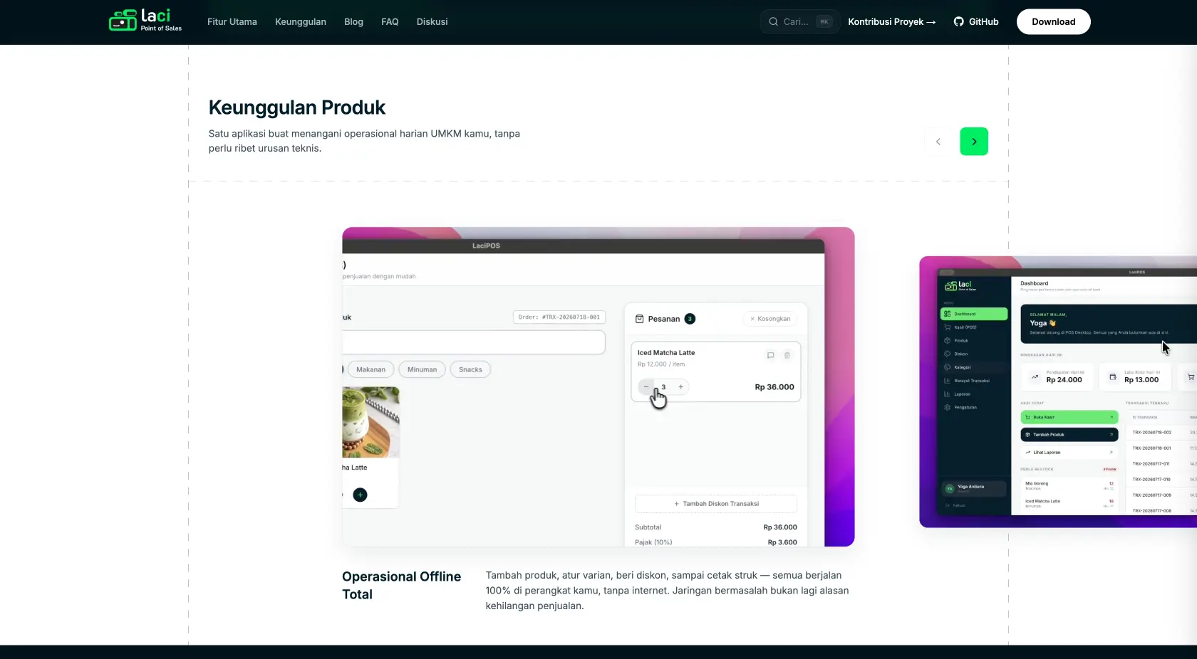 LACI POS Official Website screenshot 3