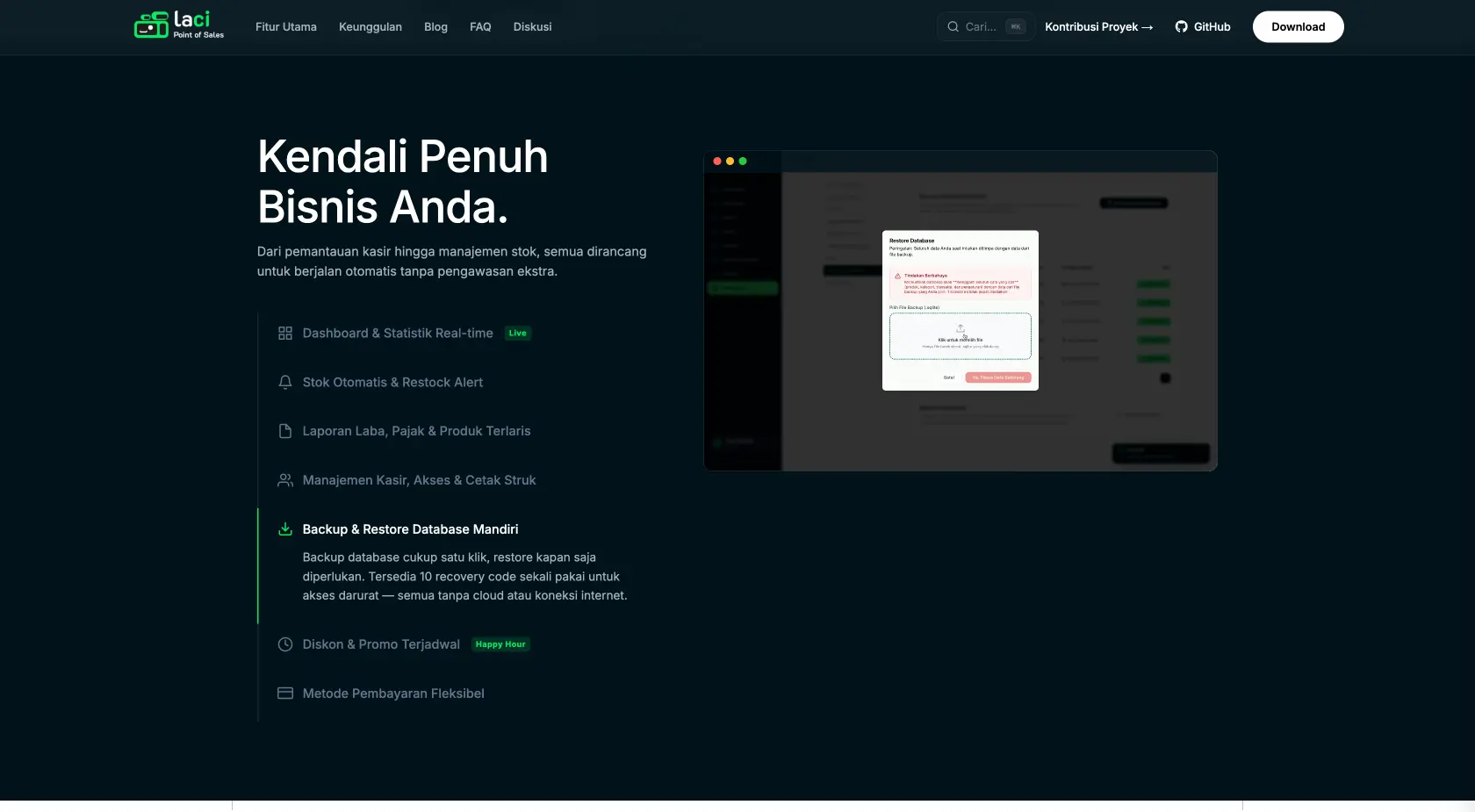 LACI POS Official Website screenshot 4