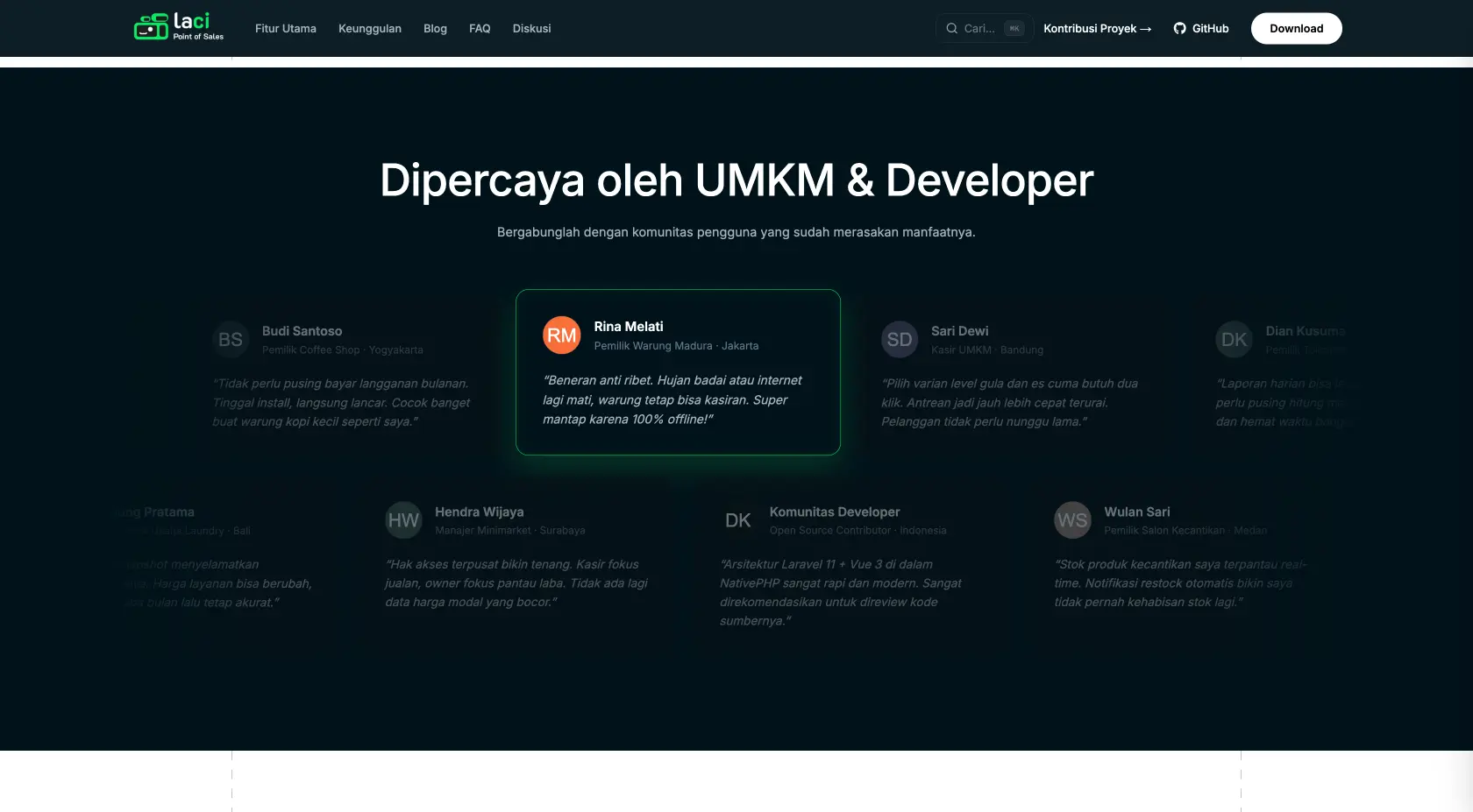 LACI POS Official Website screenshot 6