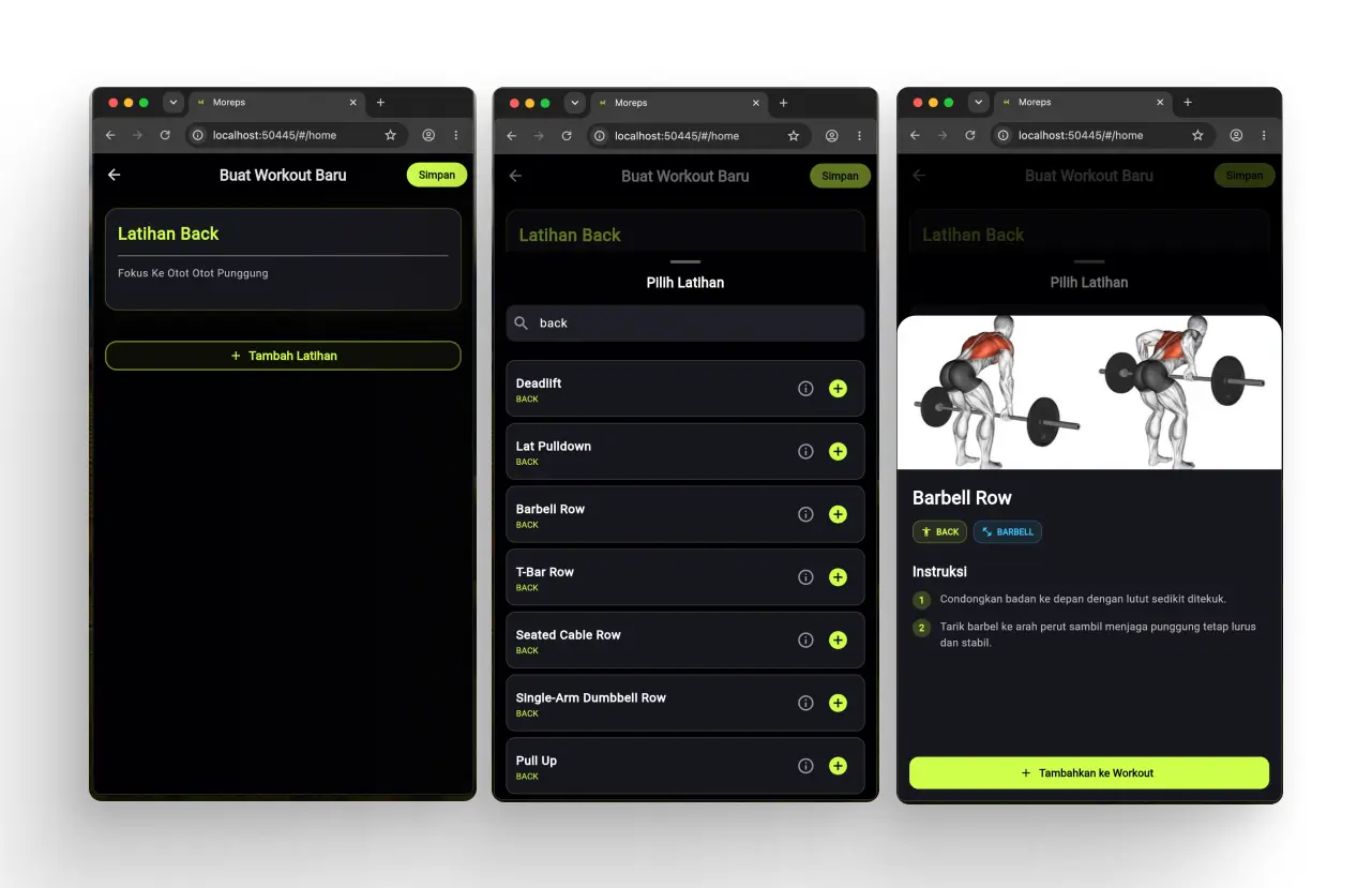 Moreps — Personal Workout Tracker screenshot 3