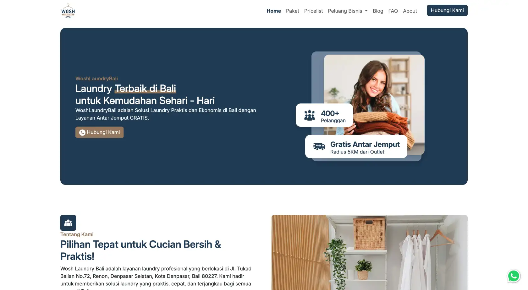 Wosh Laundry Bali screenshot 2