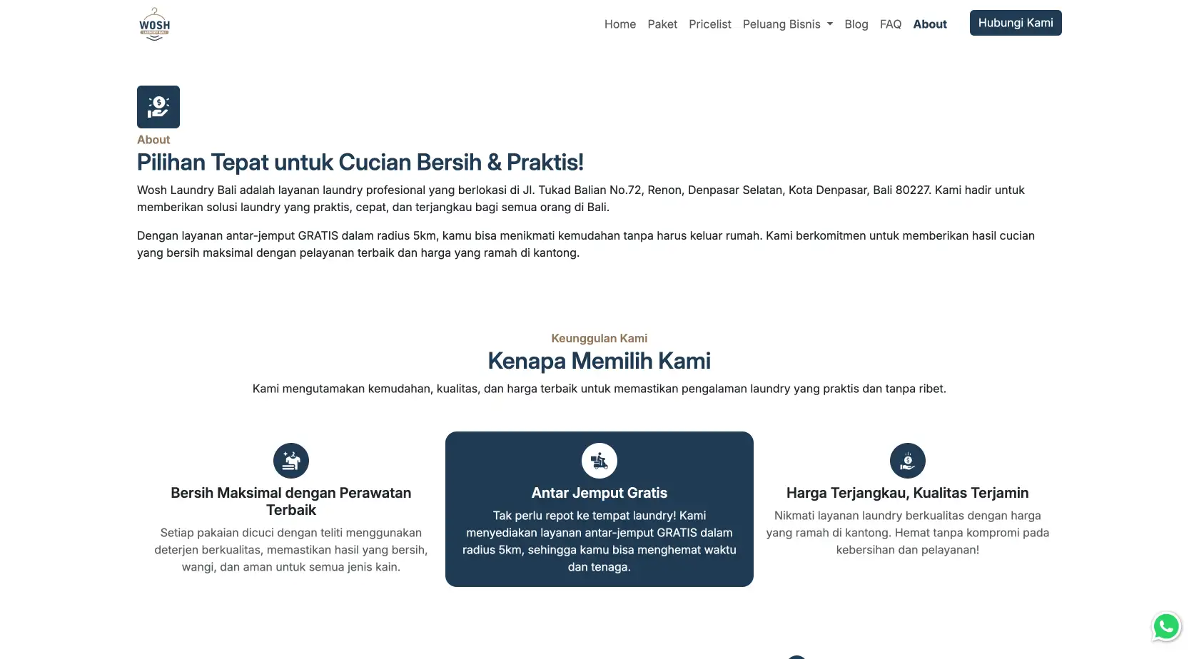 Wosh Laundry Bali screenshot 13