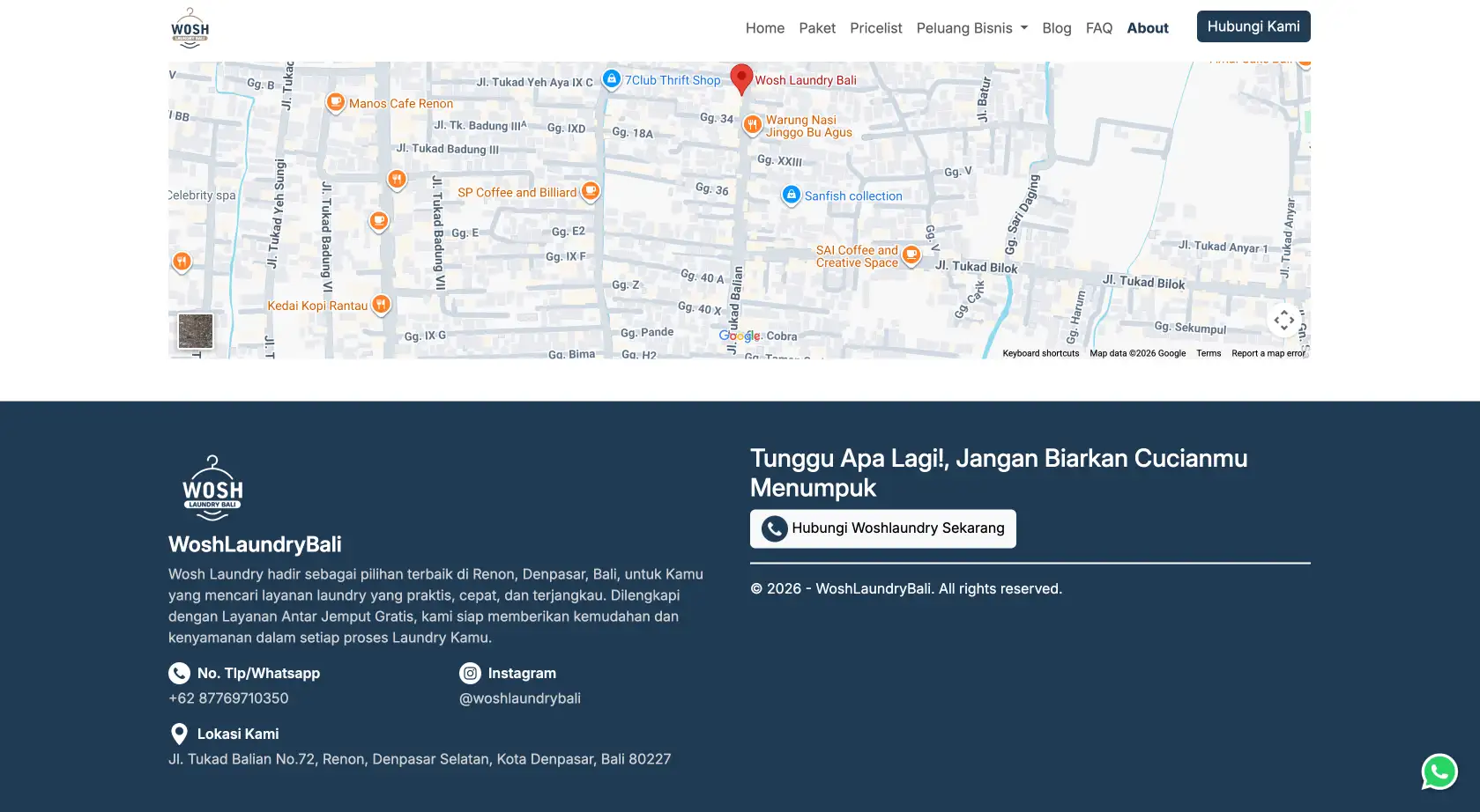 Wosh Laundry Bali screenshot 14