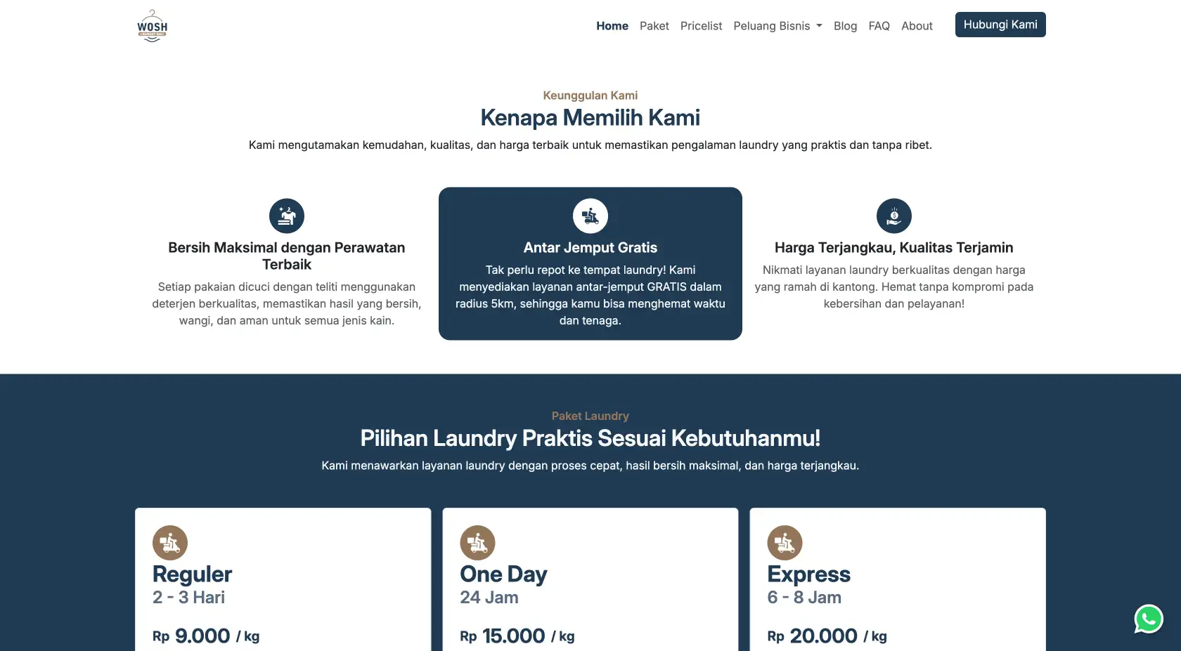 Wosh Laundry Bali screenshot 4