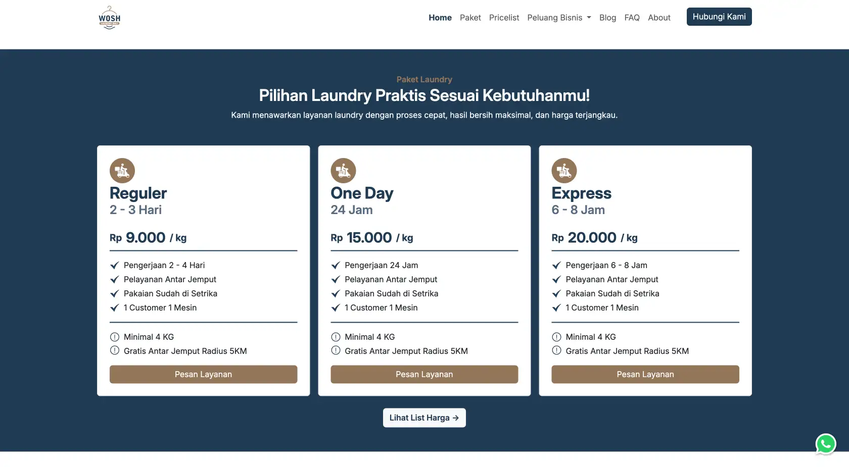 Wosh Laundry Bali screenshot 5