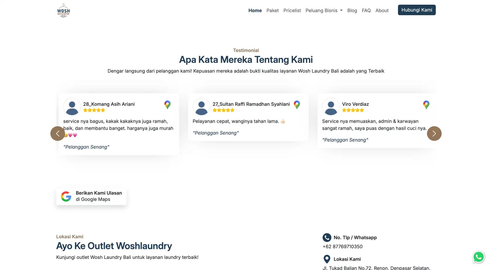 Wosh Laundry Bali screenshot 6