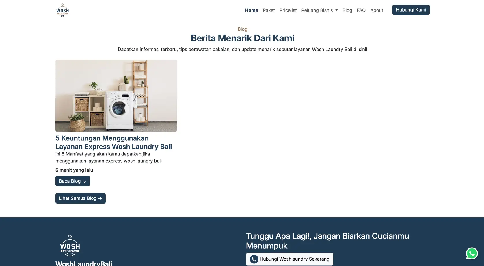 Wosh Laundry Bali screenshot 8